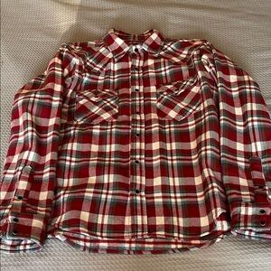 Iron Heart Ultra heavy flannel crazy check western shirt